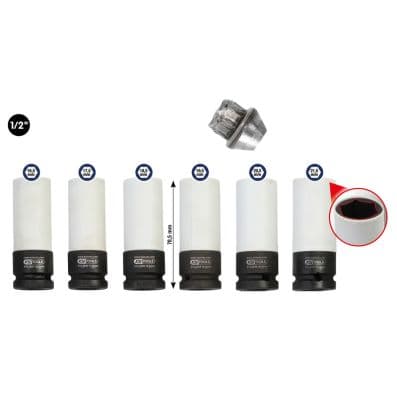 KS TOOLS Sada kovaných nástrčkových kľúčov 515.0850 1