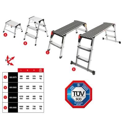 KS TOOLS Rebrík 800.0965 1