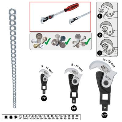KS TOOLS Multifunkčný kľúč 114.0060 1