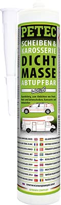 Tesniaci temel na okná a karosérie, biely 310ml PETEC 83290  83290 1
