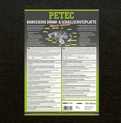 Tlmiaca a zvukovo izolujúca doska, bitumen PETEC 87610 87610 1