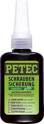 Prípravok pre zaistenie skrutiek - super pevnosť 50 g PETEC 93050 93050 1