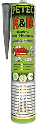 Karosárska tesniaca a lepiaca hmota - šedá PETEC 94630  94630 1