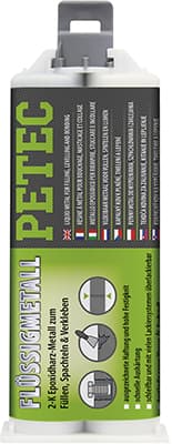 Dvojkomponentný lepiaci tmel ("tekutý kov") 50 ml PETEC 97355  97355 1
