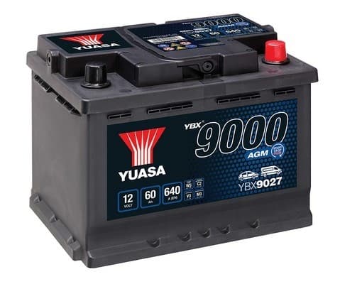 YUASA Trakčná batéria Yuasa 12V 60Ah 640A YBX9027 1
