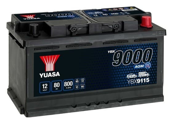 Trakčná batéria YUASA 12V 80Ah 800A YBX9115 1