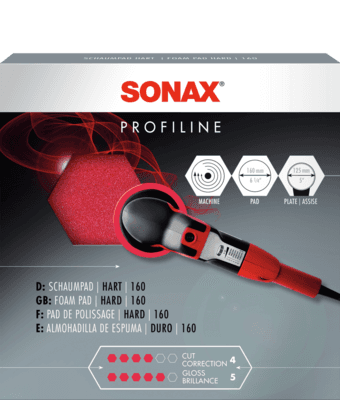 SONAX Kotúč červený - tvrdý 160 mm 04931000 1