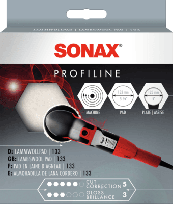 SONAX Leštiaci kotúč ovčie rúno 135 mm - veľmi brúsny 04931410 1