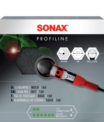 SONAX Kotúč čierny - supermäkký 160 mm 1 ks 04932410 1