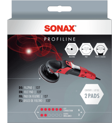 SONAX Kotúč filcový na sklá 127 mm 2 ks 04933000 1