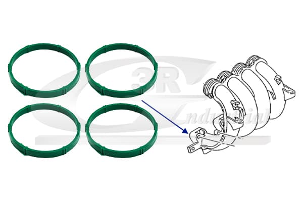 3RG Tesnenie kolena sac. potrubia 85730 1