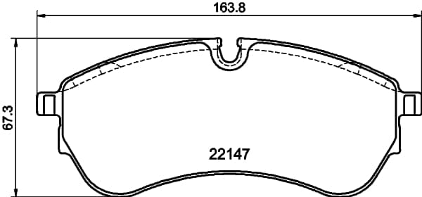 HELLA PAGID Sada brzdových platničiek kotúčovej brzdy 8DB 355 032-921 1