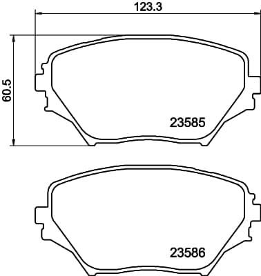 HELLA PAGID Sada brzdových platničiek kotúčovej brzdy 8DB355009741 1