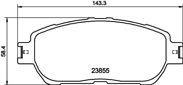 HELLA PAGID Sada brzdových platničiek kotúčovej brzdy 8DB355014441 1
