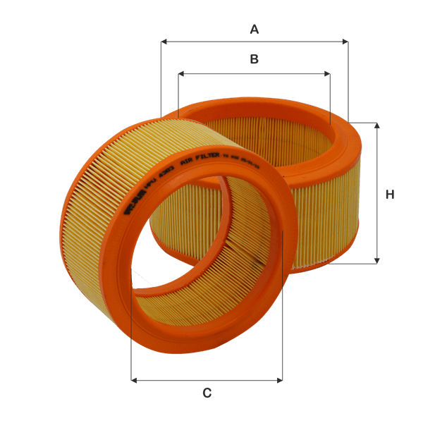 FIL FILTER Vzduchový filter HPU4383 1