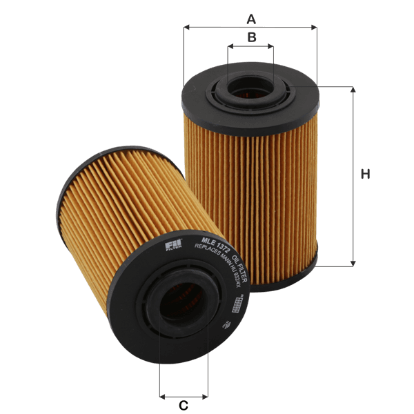 FIL FILTER Olejový filter MLE1372 1