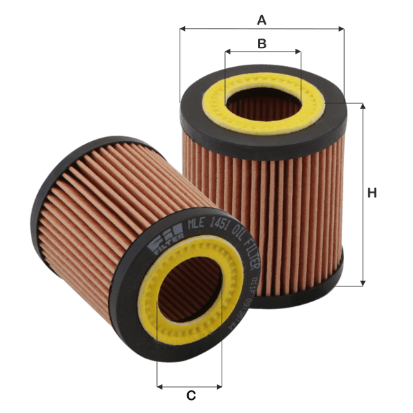 FIL FILTER Olejový filter MLE1451 1