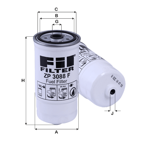 FIL FILTER Palivový filter ZP3088F 1