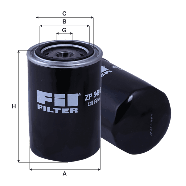 FIL FILTER Olejový filter ZP549B 1