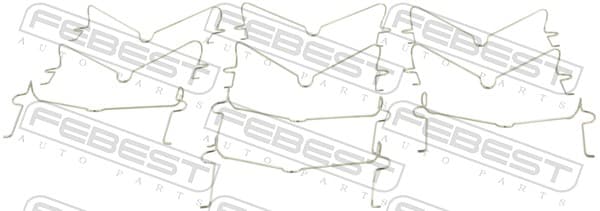 FEBEST Pružina obloženia kotúčovej brzdy 0103-002-PCS10 1