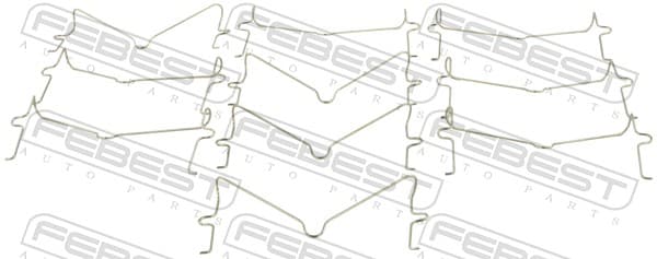 FEBEST Pružina obloženia kotúčovej brzdy 0103-003-PCS10 1