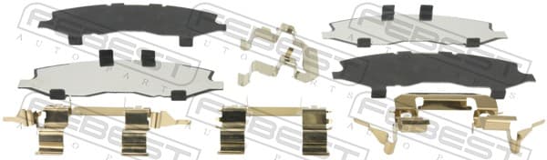 FEBEST Fólia proti pískaniu, brzdové obloženie(nosná platňa) 0203-Z50F 1
