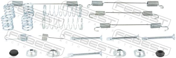 FEBEST Sada prísluženstva čeľustí parkovacej brzdy 0204-D10R-KIT 1