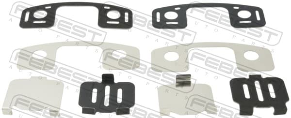 FEBEST Fólia proti pískaniu, brzdové obloženie(nosná platňa) 0403-CS6R 1