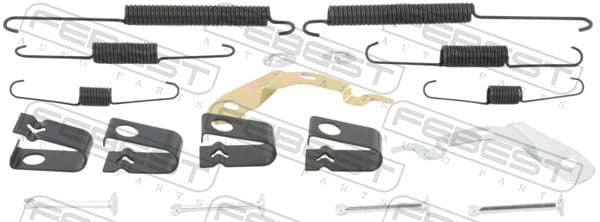 FEBEST Sada prísluženstva čeľustí parkovacej brzdy 0704-JB627R-KIT 1