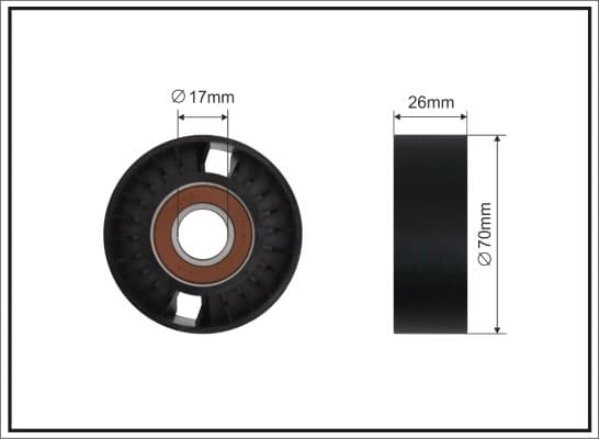 CAFFARO Napínacia kladka rebrovaného klinového remeňa 384-00 SC 1