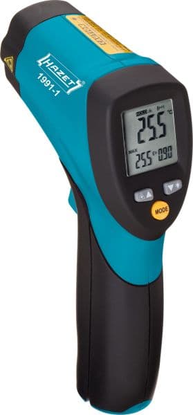 HAZET Hazet 1991-1 infračervený teplomer Kalibrované podľa (DAkkS) Optika 12:1 -50 - +550 °C 1