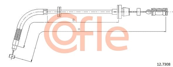 COFLE Plynové lanko 127308 1
