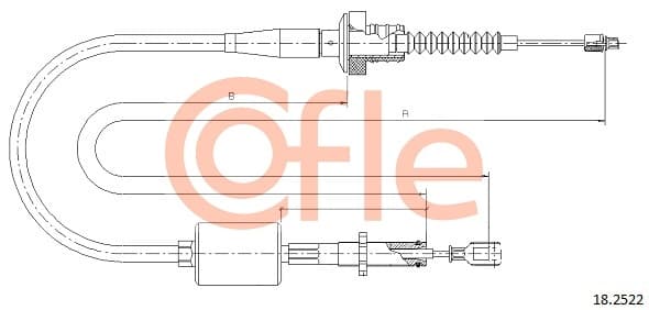 COFLE Lanko ovládania spojky 182522 1