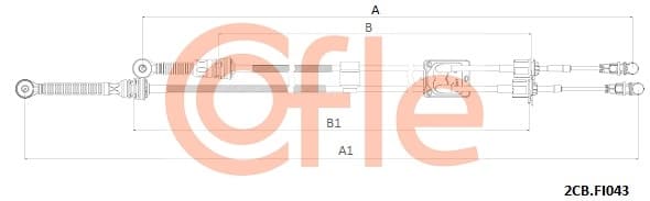 COFLE Lanko ručnej prevodovky 92.2CB.FI043 1