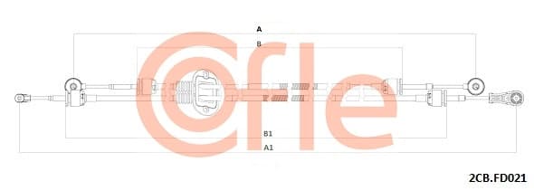 COFLE Lanko ručnej prevodovky 92.2CB.FD021 1