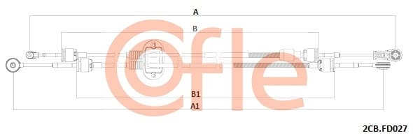 COFLE Lanko ručnej prevodovky 92.2CB.FD027 1
