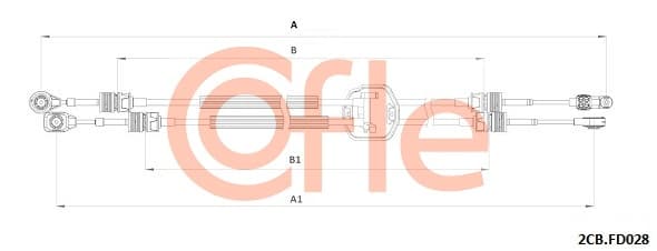 COFLE Lanko ručnej prevodovky 92.2CB.FD028 1