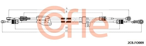 COFLE Lanko ručnej prevodovky 92.2CB.FO009 1