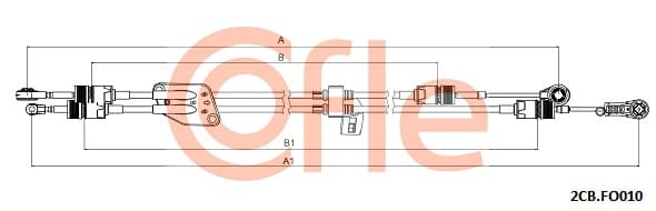 COFLE Lanko ručnej prevodovky 92.2CB.FO010 1