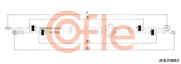 COFLE Lanko ručnej prevodovky 92.2CB.FO013 1