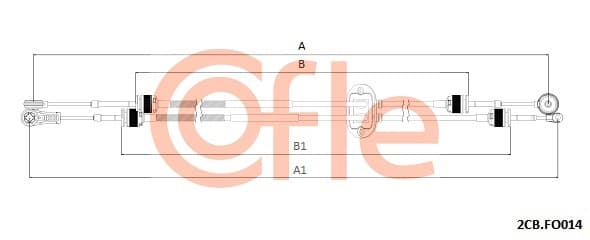 COFLE Lanko ručnej prevodovky 92.2CB.FO014 1