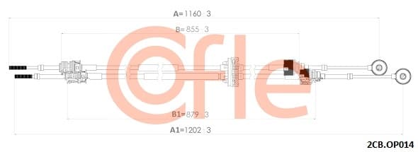 COFLE Lanko ručnej prevodovky 92.2CB.OP014 1