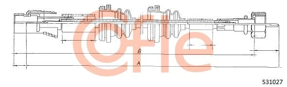 COFLE Hriadeľ tachometra 92S31027 1