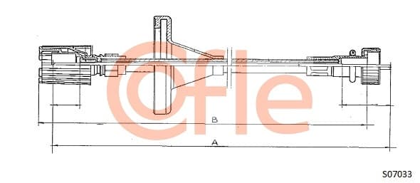 COFLE Hriadeľ tachometra 92.S07033 1