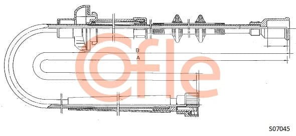 COFLE Hriadeľ tachometra S07045 1