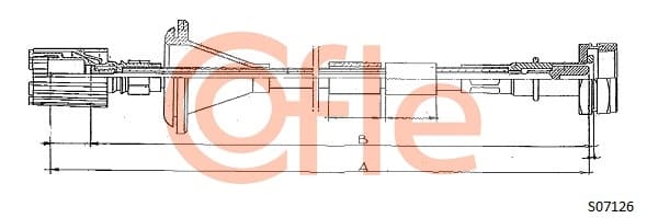 COFLE Hriadeľ tachometra S07126 1