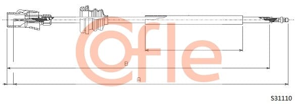 COFLE Hriadeľ tachometra S31110 1
