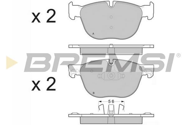 BRMS Sada brzdových platničiek kotúčovej brzdy BP3371CE 1