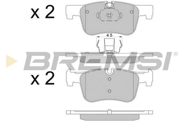 BRMS Sada brzdových platničiek kotúčovej brzdy BP3503CE 1