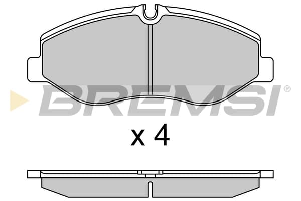 BRMS Sada brzdových platničiek kotúčovej brzdy BP3733CE 1